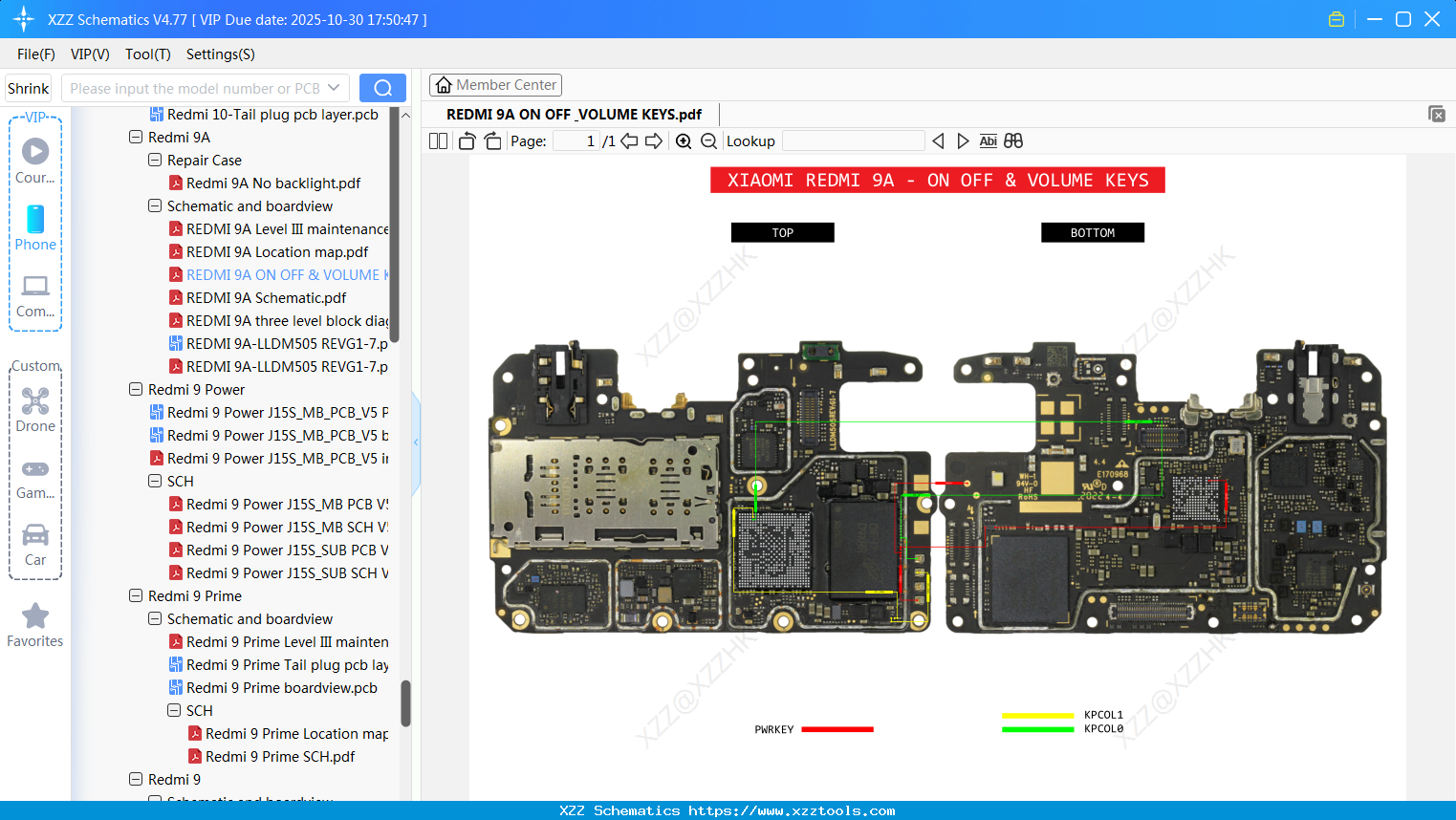 Xiaomi REDMI 9A ON OFF & VOLUME KEYS